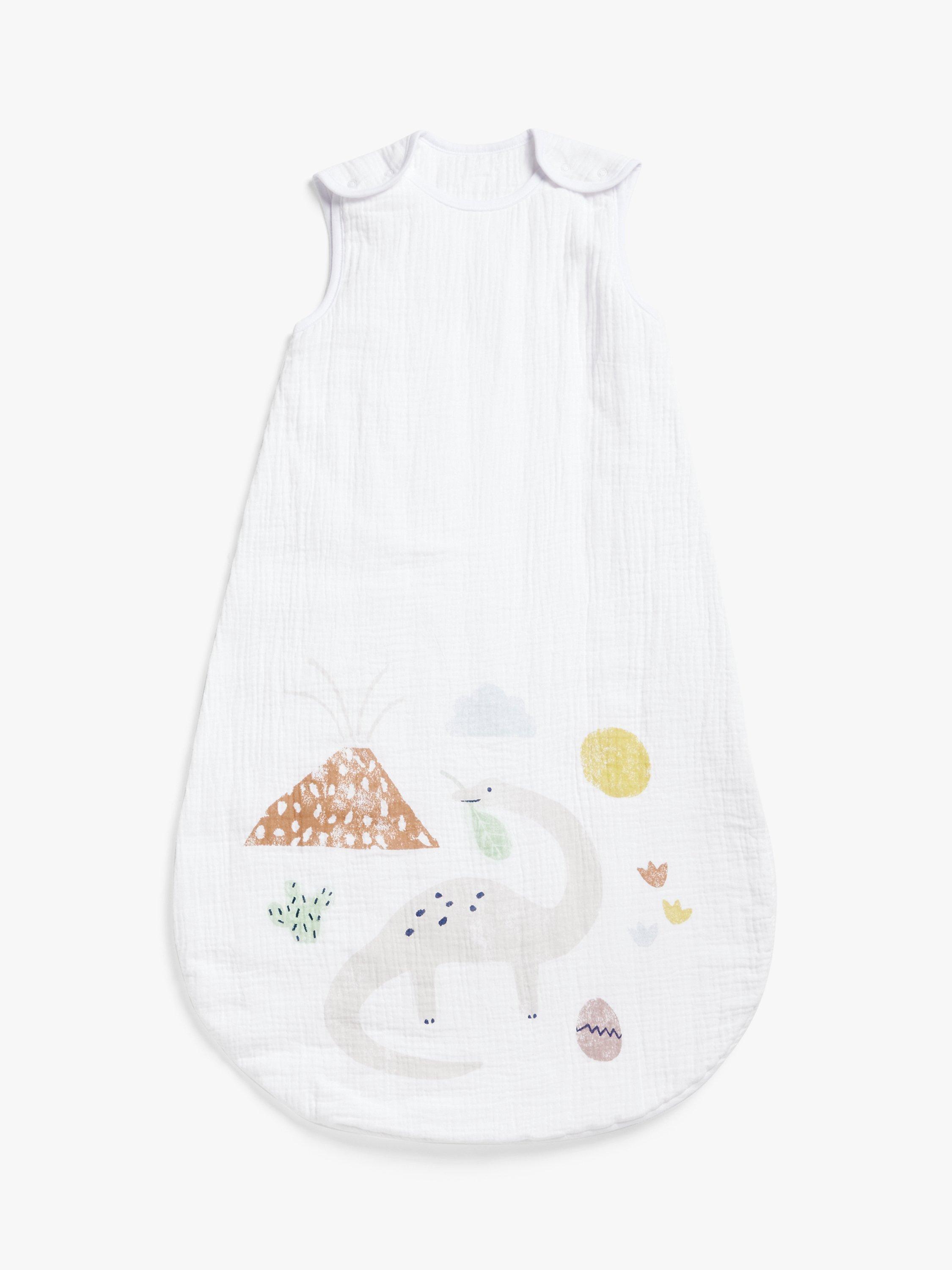 John Lewis Dino Scene Sleeping Bag, 1 Tog, Multi