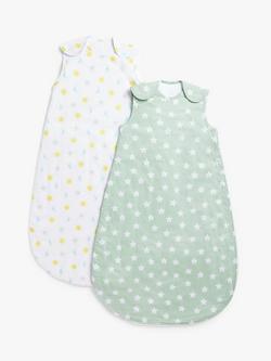 John Lewis Night & Day Print Sleeping Bag, 2 Pack, 1 Tog, Multi, Multi