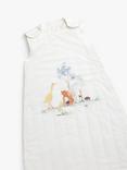 John Lewis Little Animals Sleeping Bag, 2.5 Tog, White/Multi