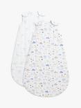 John Lewis Desert Dino Palm Sleeping Bag, 2.5 Tog, Pack of 2, Multi