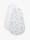 John Lewis Happy Houses Sleeping Bag, 2.5 Tog, Pack of 2, Multi