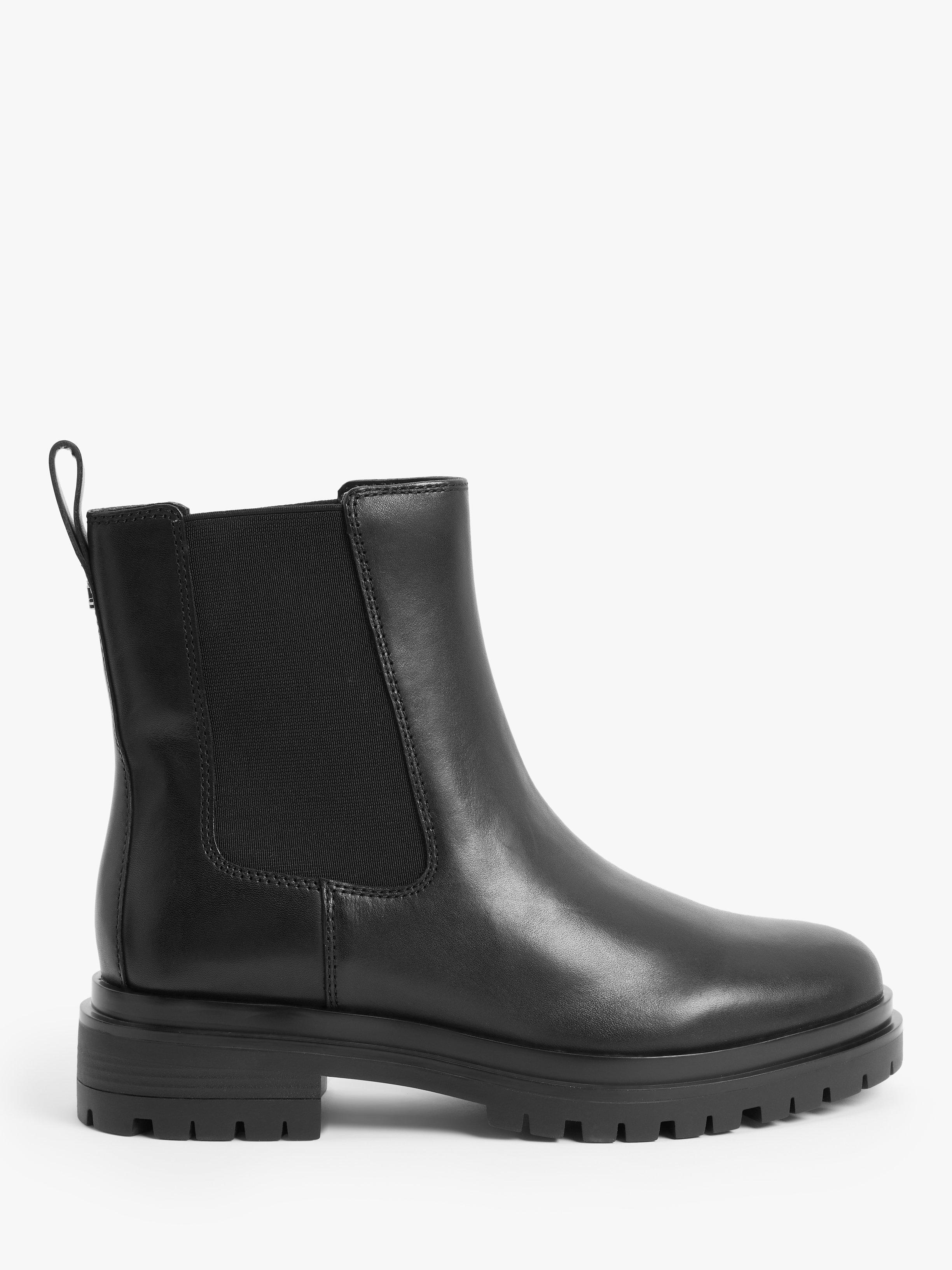 Lauren Ralph Lauren Corinne Leather Chelsea Boots, Black