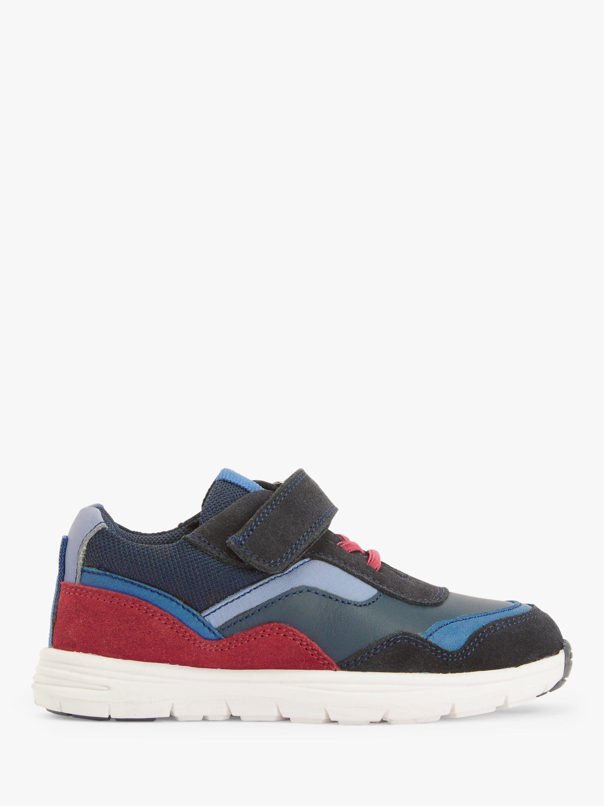 John Lewis Kids' Cooper Riptape Chunky Trainers, Blue/Multi