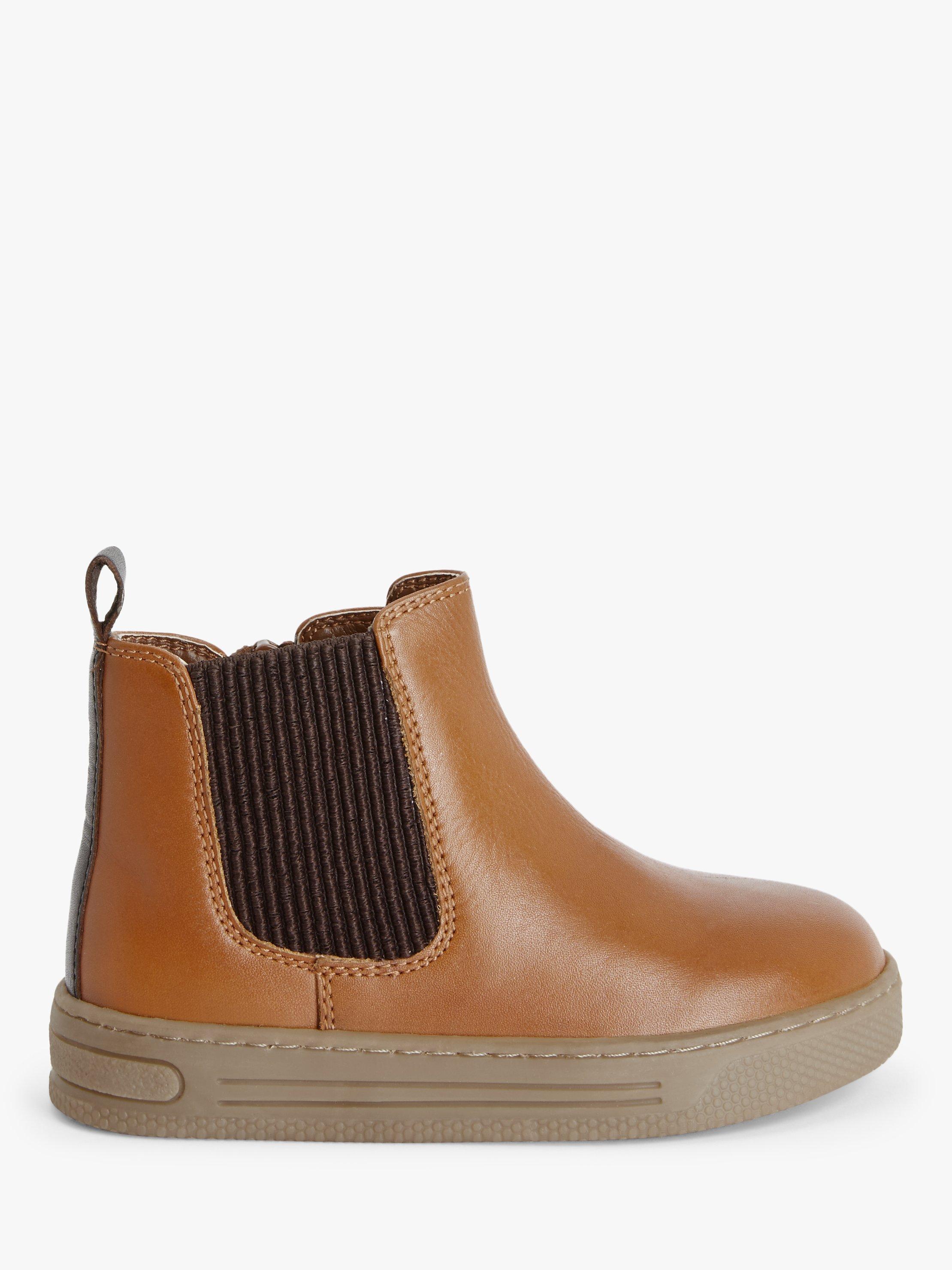 John Lewis ANYDAY Kids' Chelsea Boots, Brown Tan