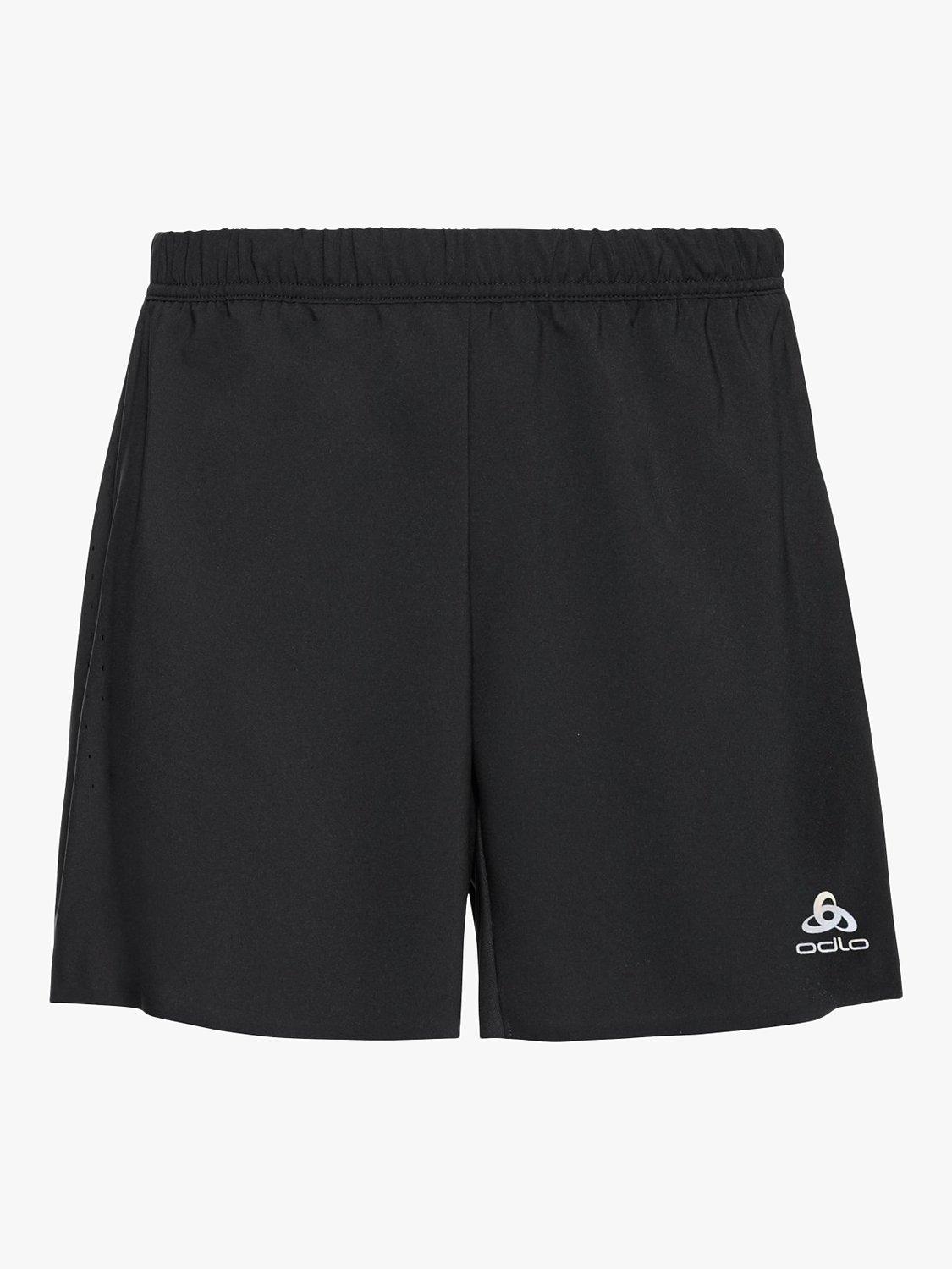 ODLO Zeroweight 5" Recycled Running Shorts, Black, M