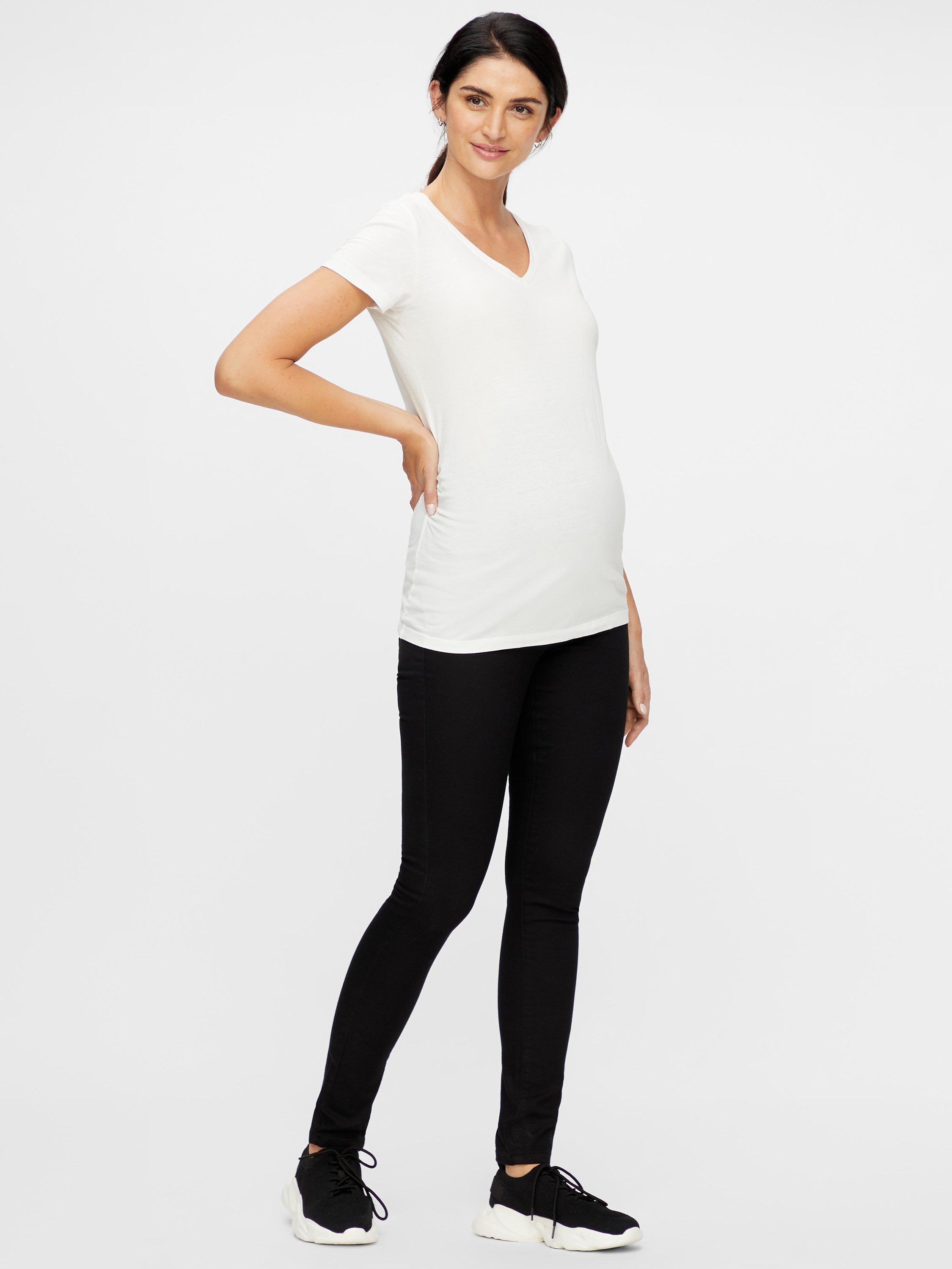 Mamalicious Juliane Plain Maternity Jeans Black