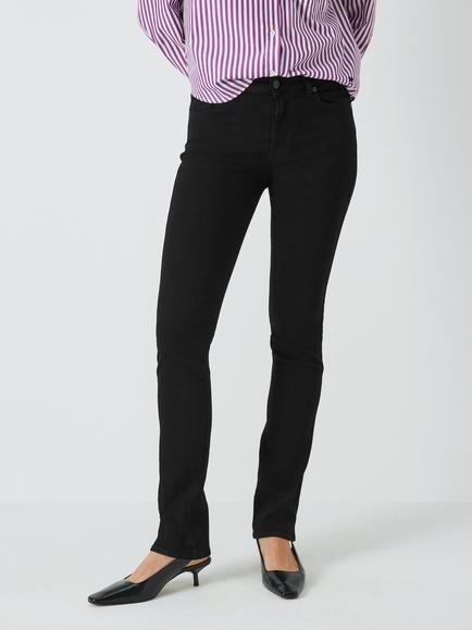 7 For All Mankind Kimmie B(Air) Jeans, Rinsed Black - view 2, Rinsed Black