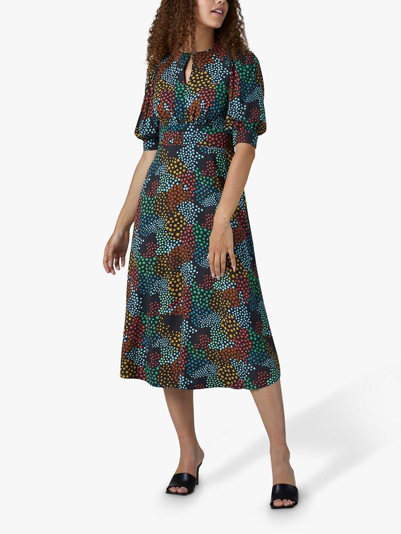 Closet London Spot Midi Dress, Multi