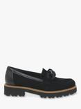 Gabor Squeeze Suede Loafers, Black