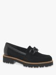 Gabor Squeeze Suede Loafers, Black