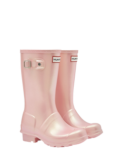 Hunter Kids' Original Nebula Wellington Boots - view 2, Pink