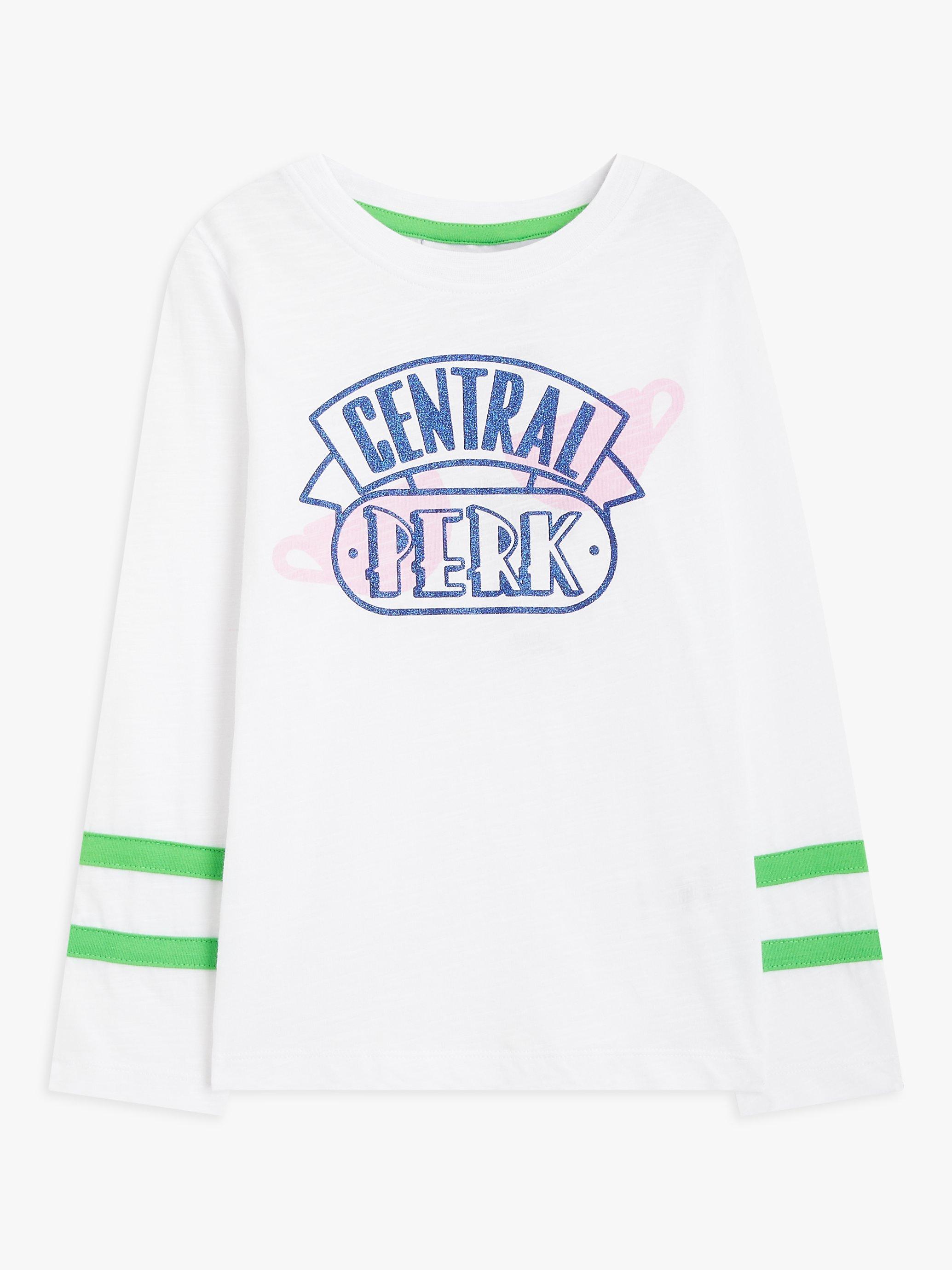 Fabric Flavours Kids' Central Perk Cotton T-Shirt, White