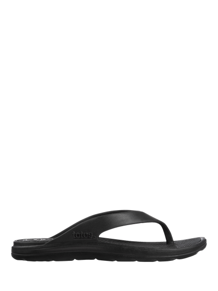 totes SOLBOUNCE Toe Post Sandals, Black