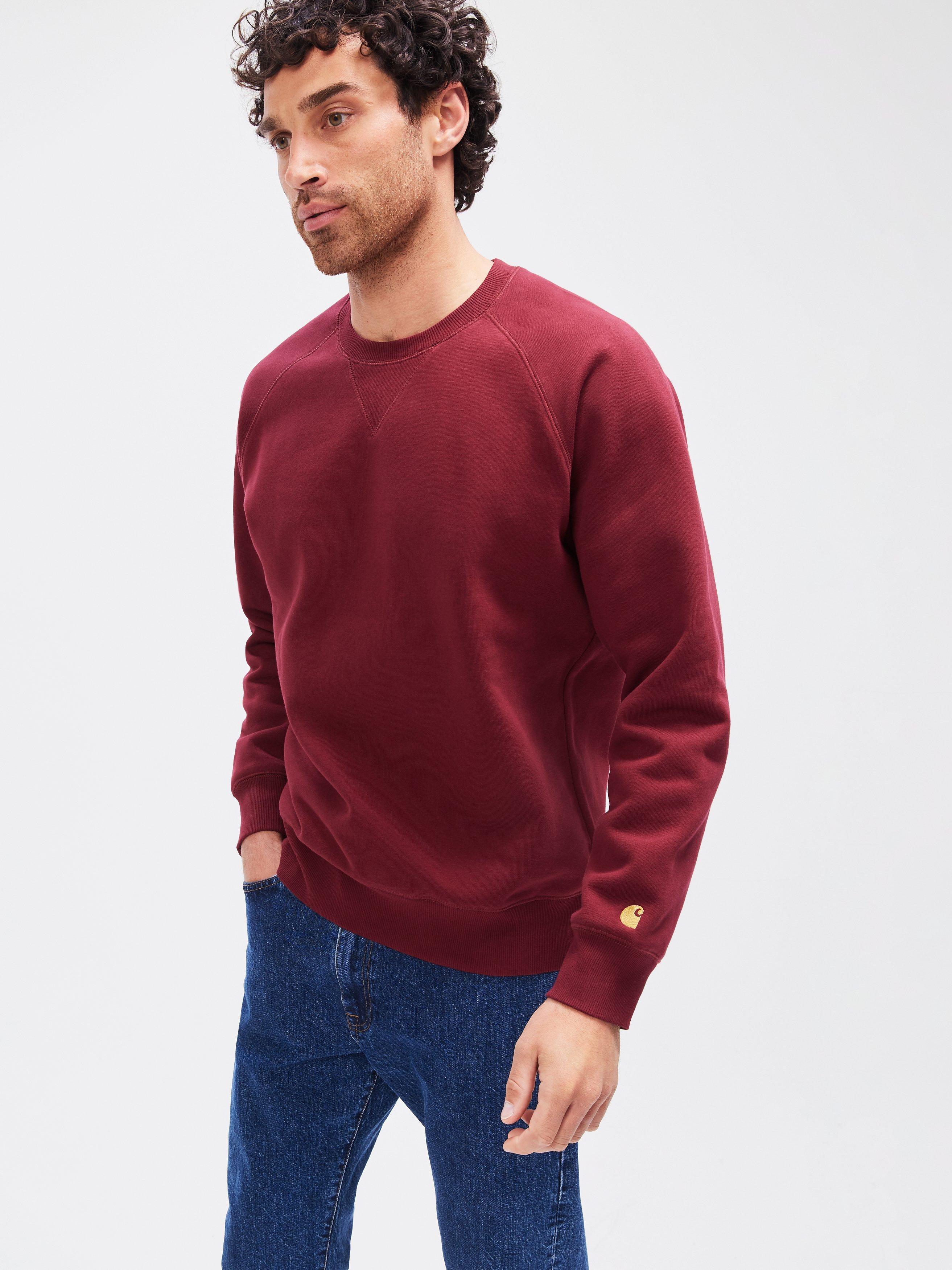 Carhartt WIP Chase Crew Neck Sweatshirt, Corvina/Gold