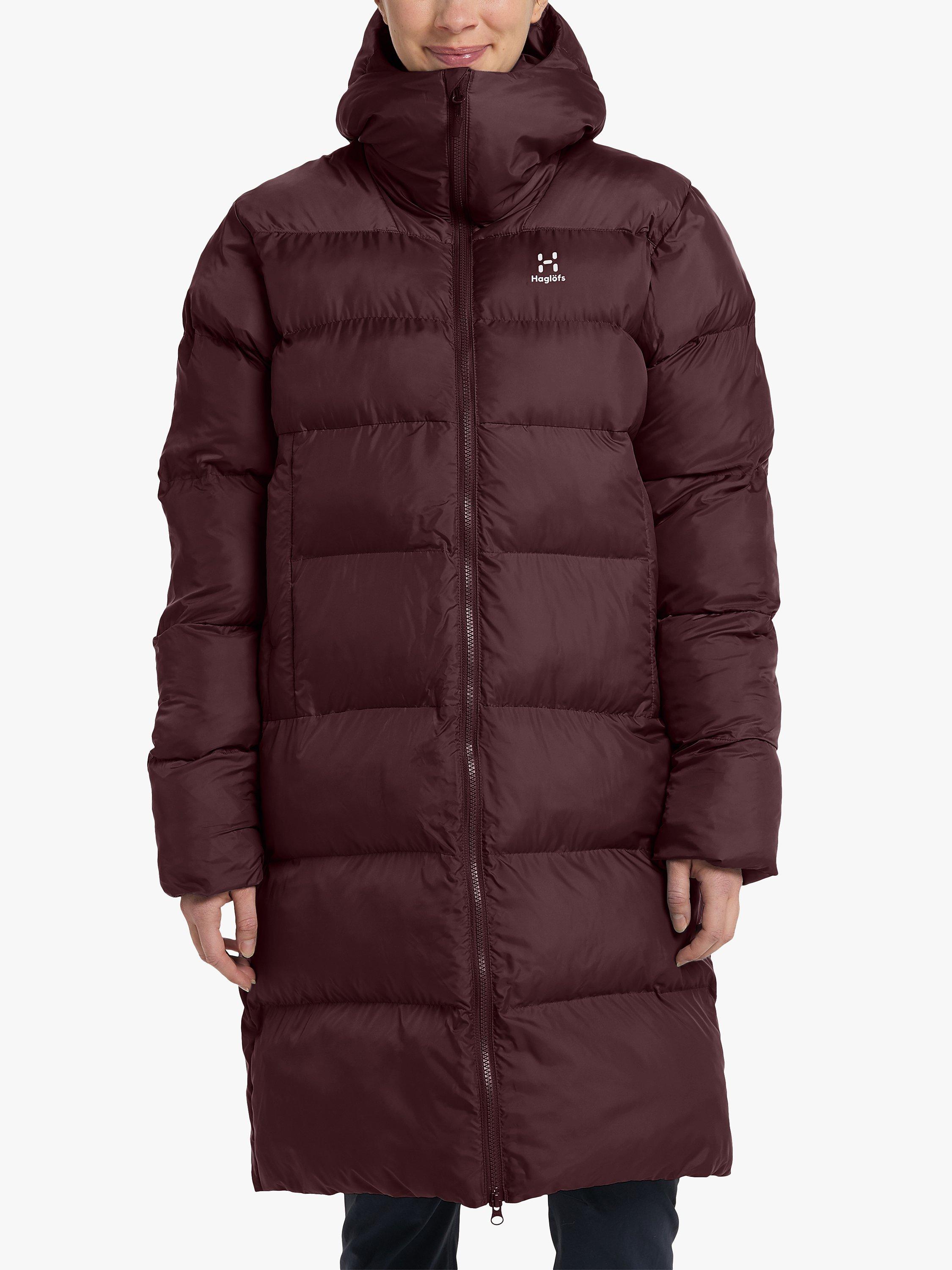 Haglöfs Long Mimic Women's Parka Jacket, Burgundy Brown, M