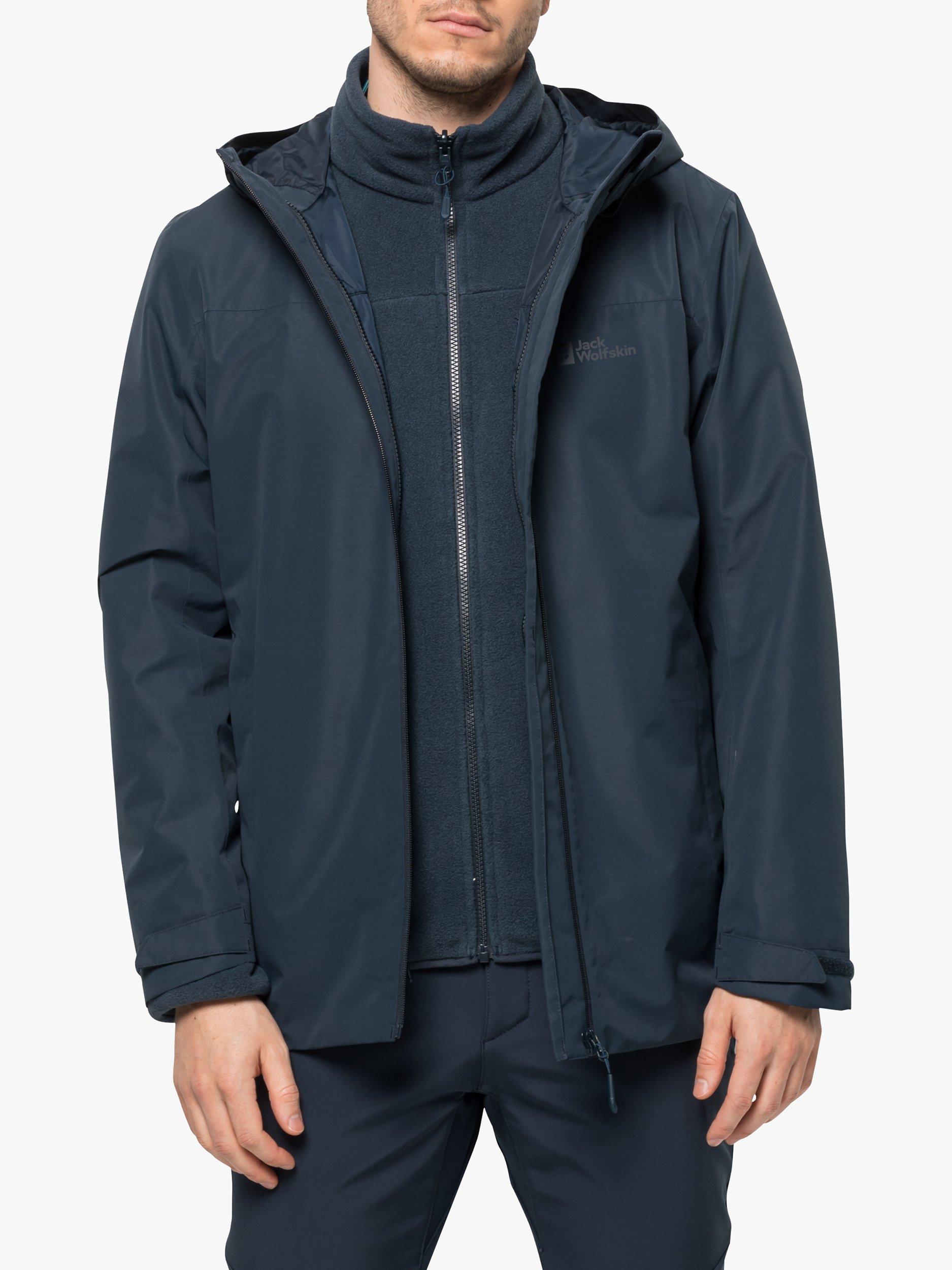 Jack Wolfskin Taubenberg 3in1 Men's Waterproof Jacket, Night Blue, S