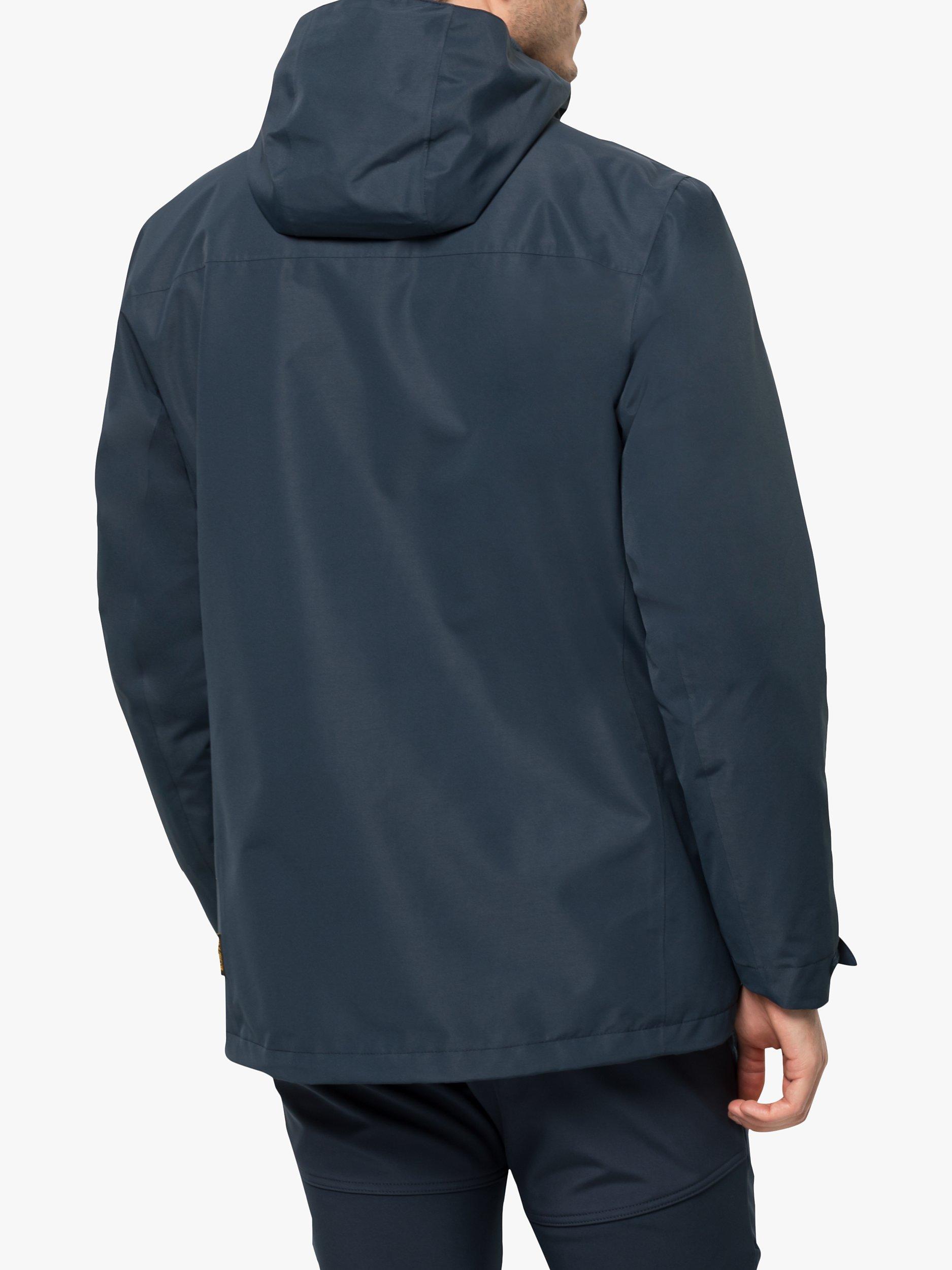 Jack Wolfskin Taubenberg 3in1 Men's Waterproof Jacket, Night Blue, S