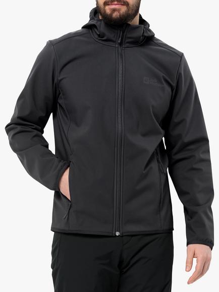 Jack Wolfskin Bornberg Men's Softshell Jacket, Black