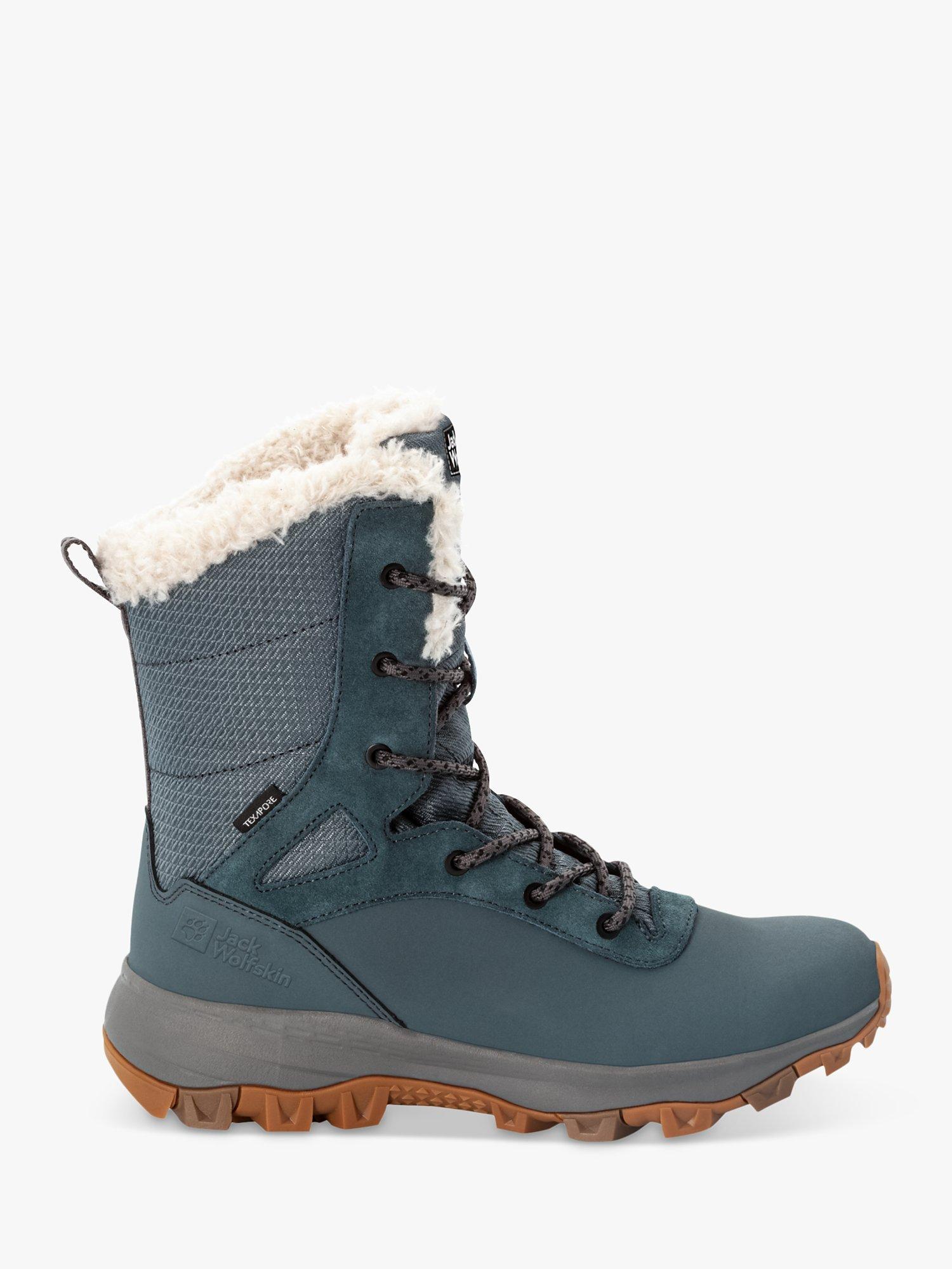 Jack Wolfskin Everquest Texapore Women's High Waterproof Walking Boots, Bluish Grey/Grey