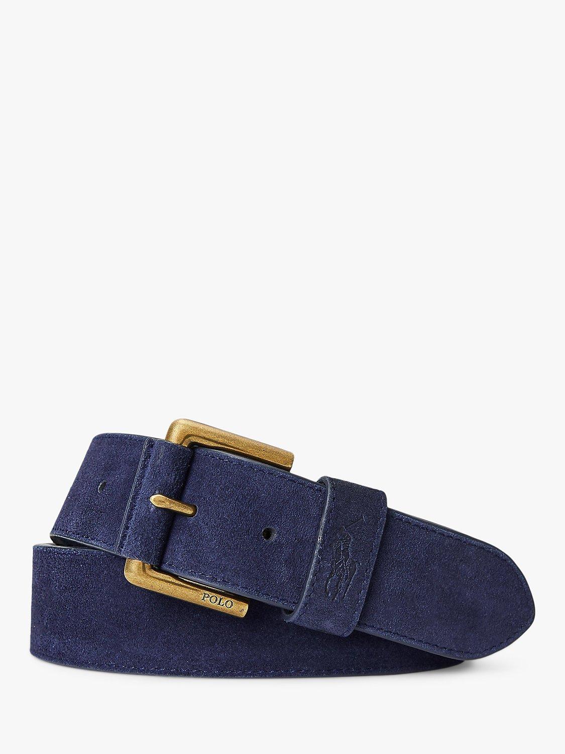 Polo Ralph Lauren Suede Belt, Navy