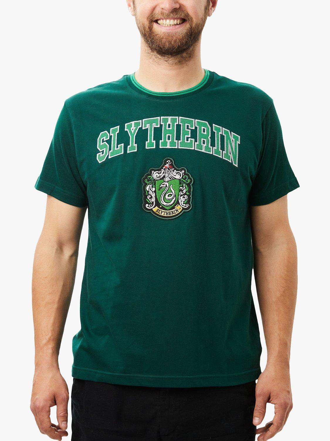 Fabric Flavours Harry Potter Slytherin House T-Shirt, Green, XS