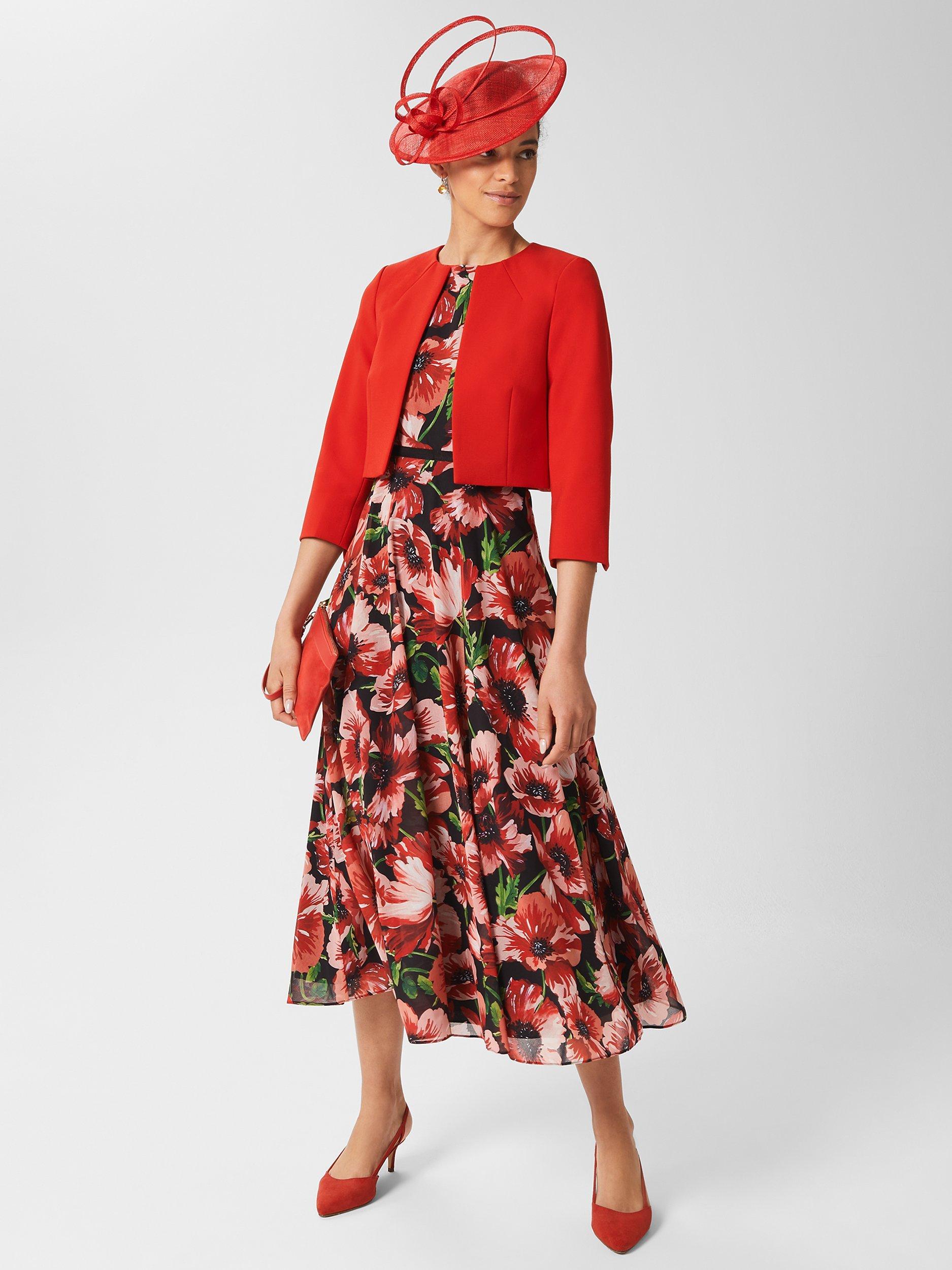 Hobbs Petite Arizona Tailored Jacket Red