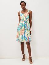 Phase Eight Melinda Botanical Mini Dress Ivory Multi