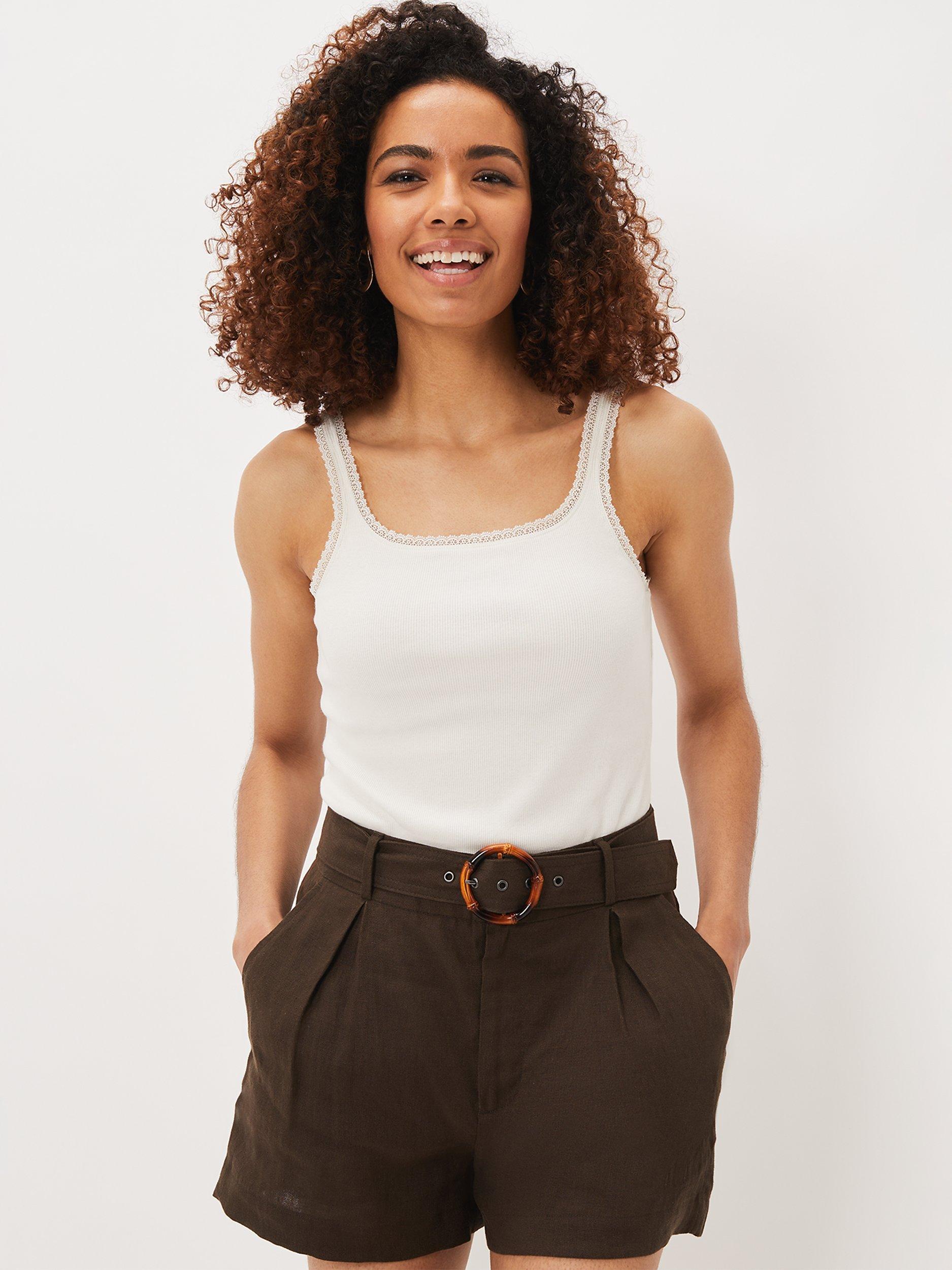 Phase Eight Kimberley Square Neck Top, Ivory