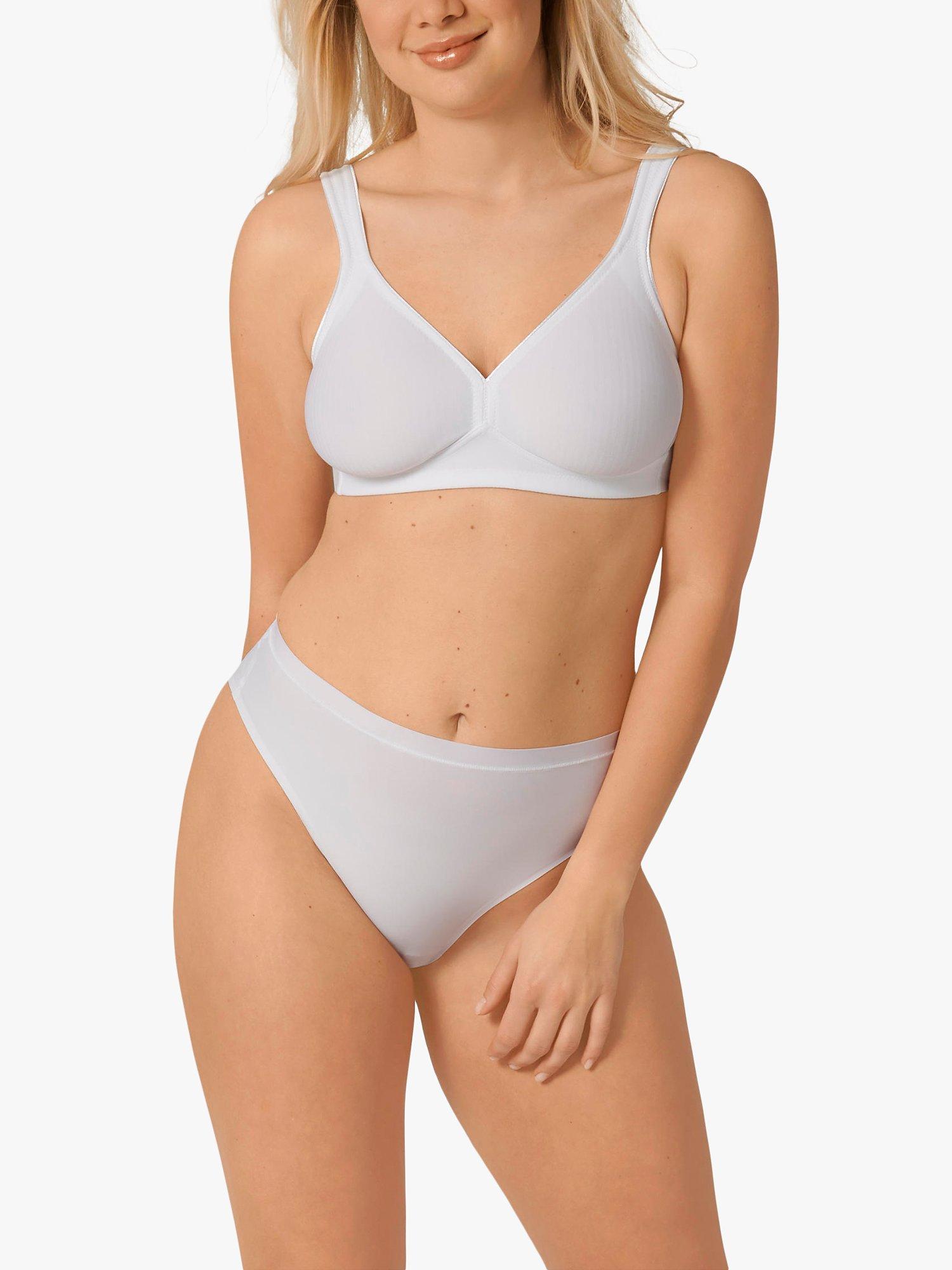 Product image 3 of 4, which shows Triumph Modern Soft + Cotton Bra, White, 34A