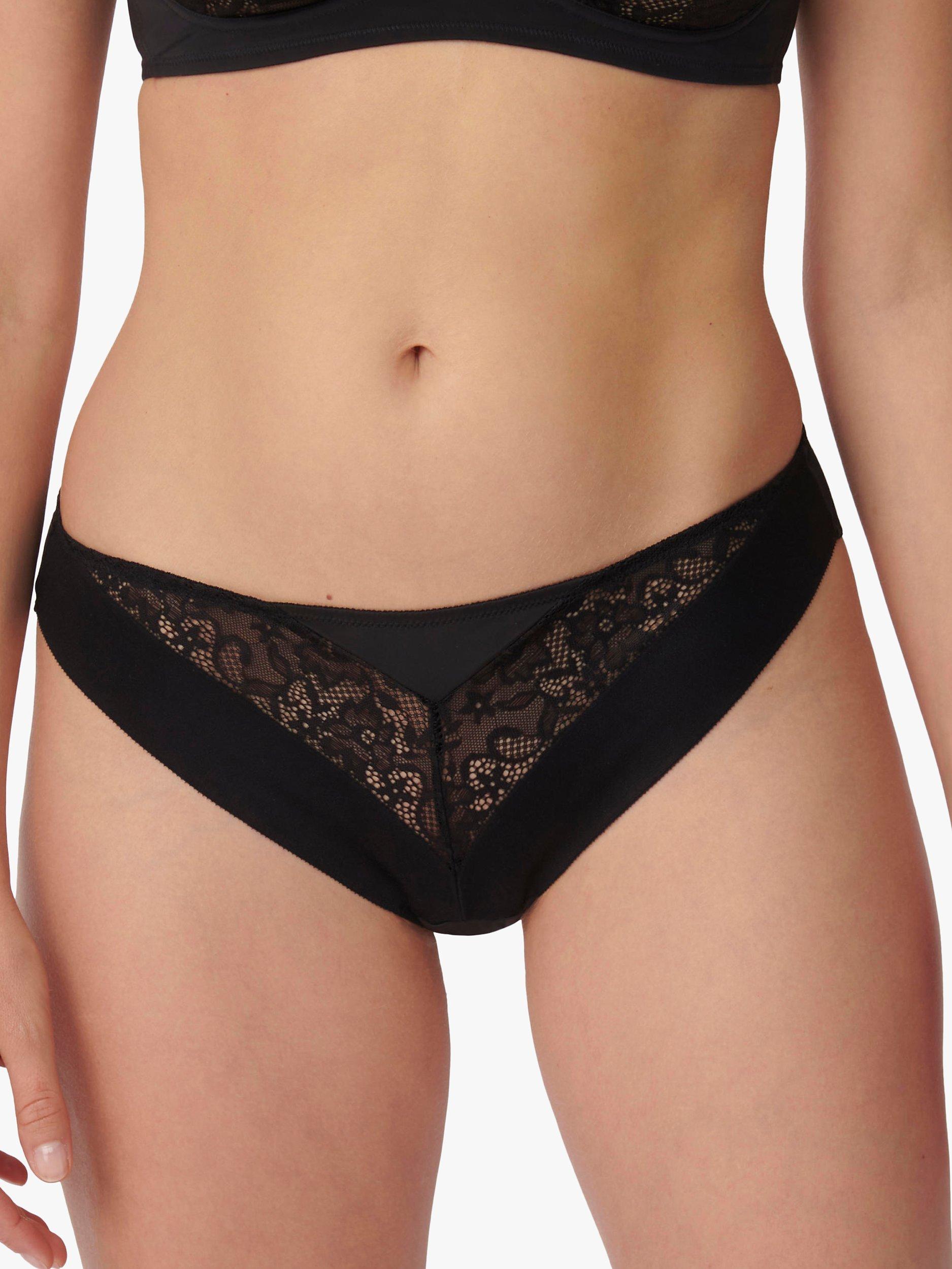Triumph Vivid Spotlight Brazilian Knickers, Black