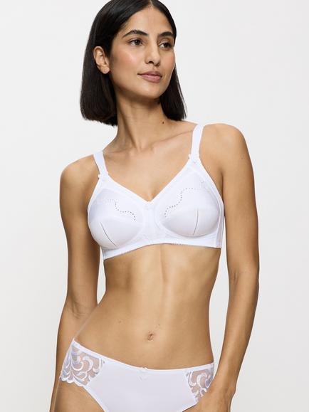 Triumph Doreen Cotton Non Wired Bra, White