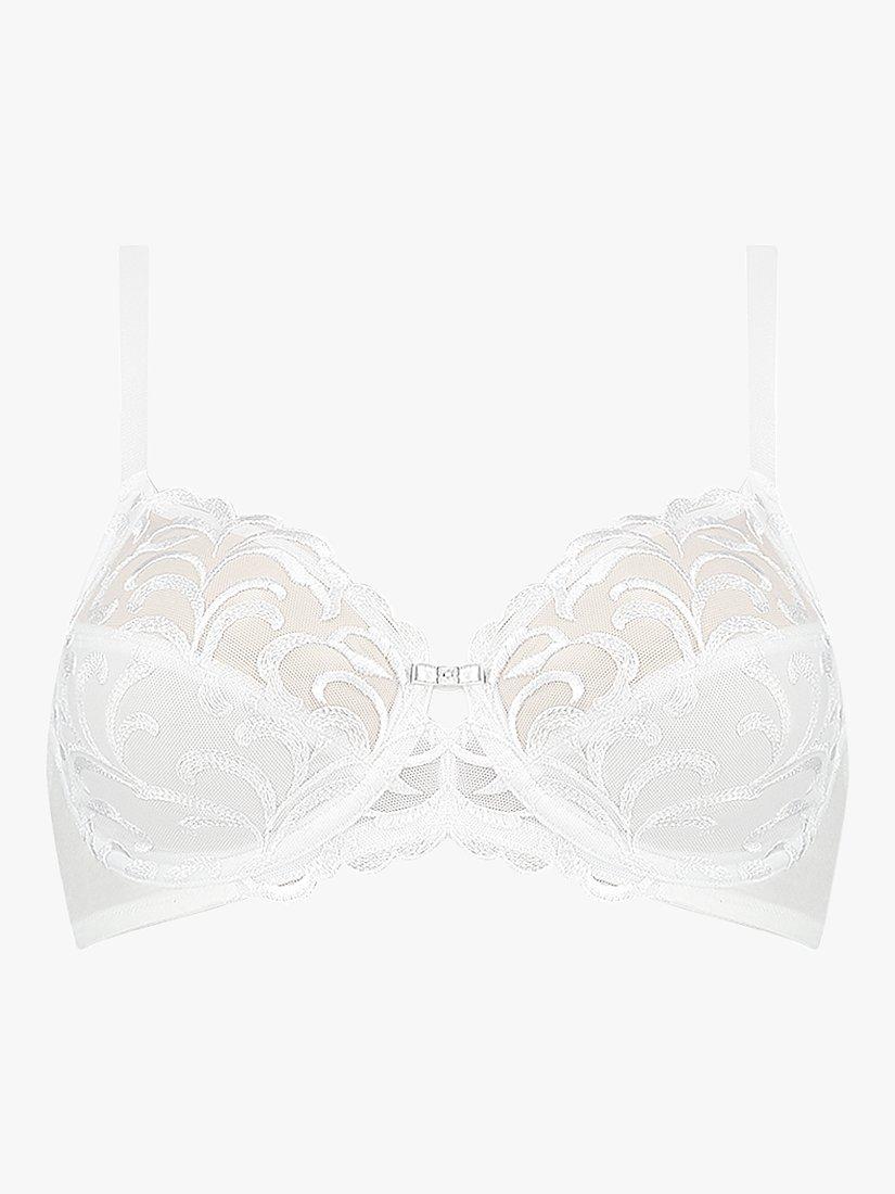 Product image 4 of 4, which shows Triumph Modern Finesse Underwired Bra, White, 38B