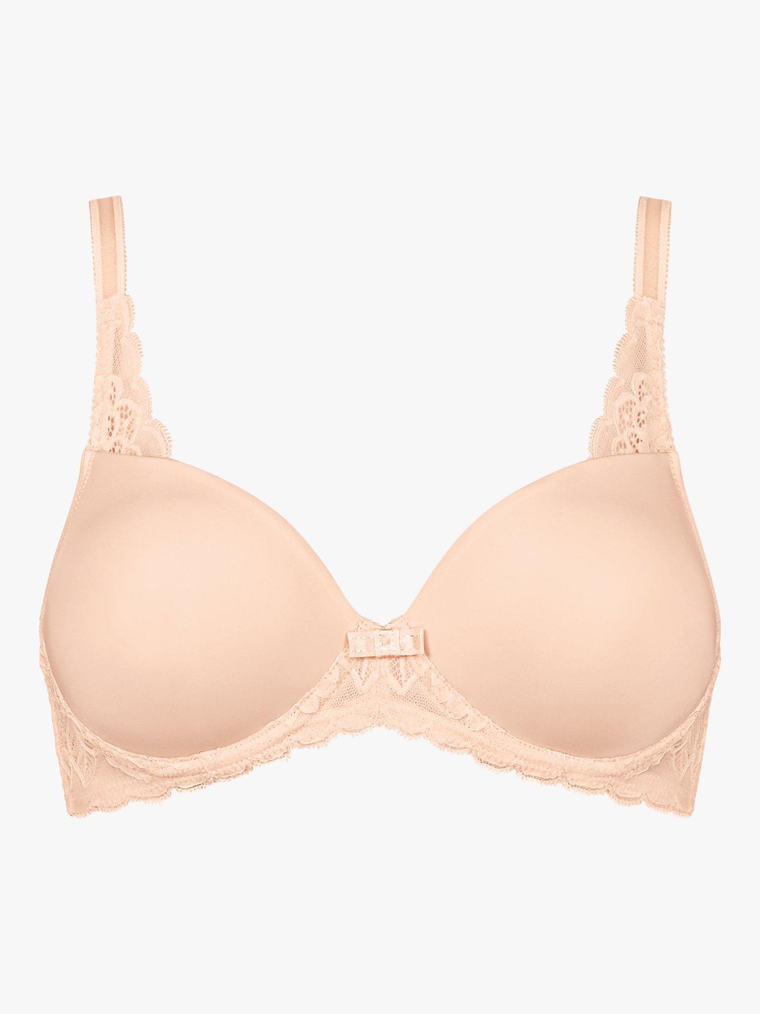 Product image 4 of 4, which shows Triumph Amourette Spotlight Padded Underwired T-Shirt Bra, Orange Highlight, 32B