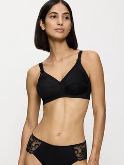 Triumph Doreen Cotton Non Wired Bra, Black