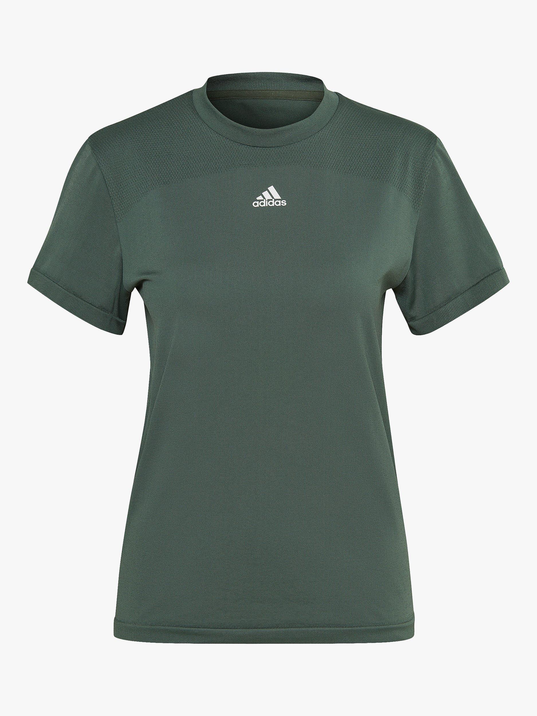 adidas AEROKNIT Seamless Gym Top, Green