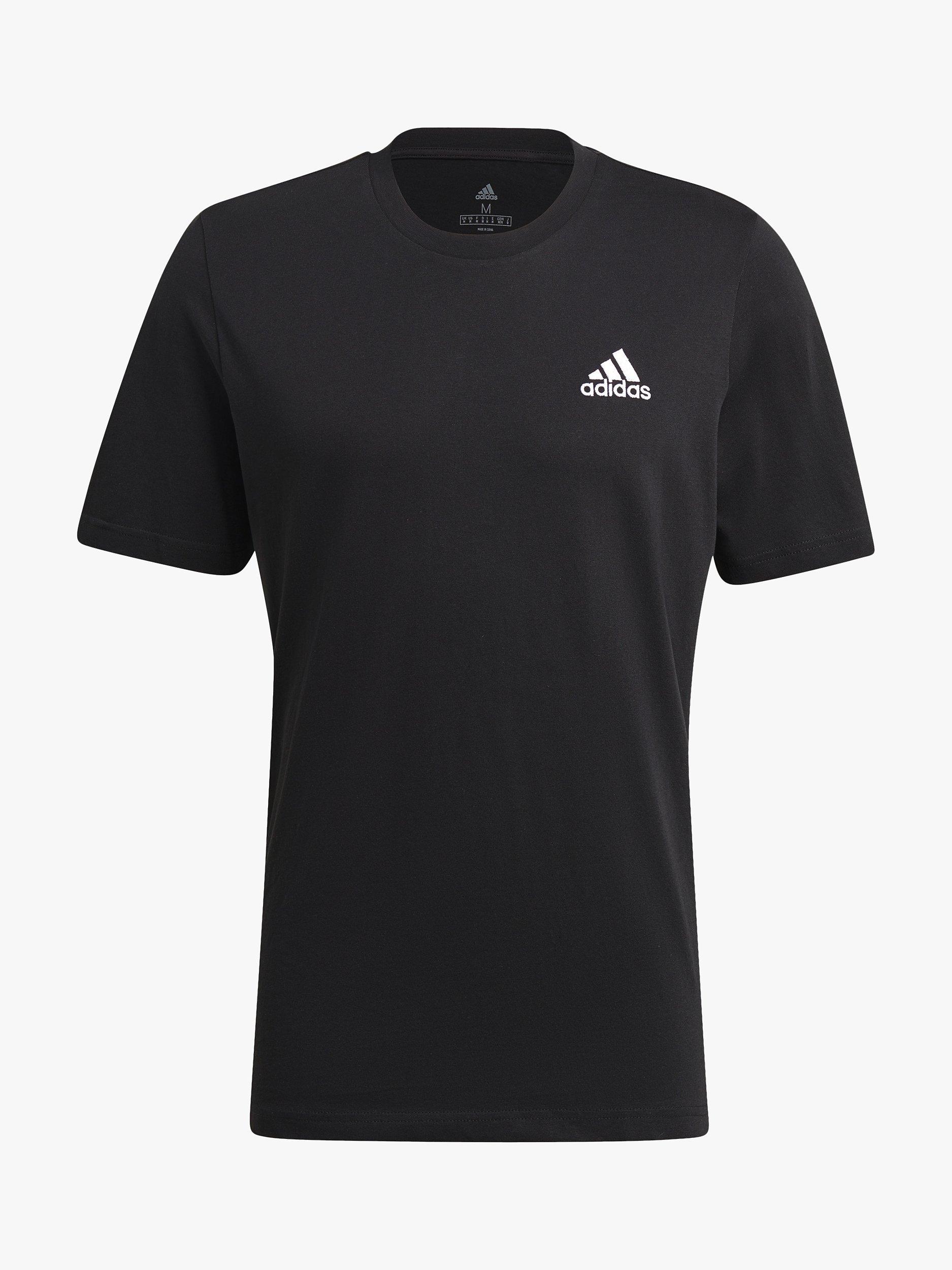 adidas Essentials Embroidered Small Logo Top, Black, L