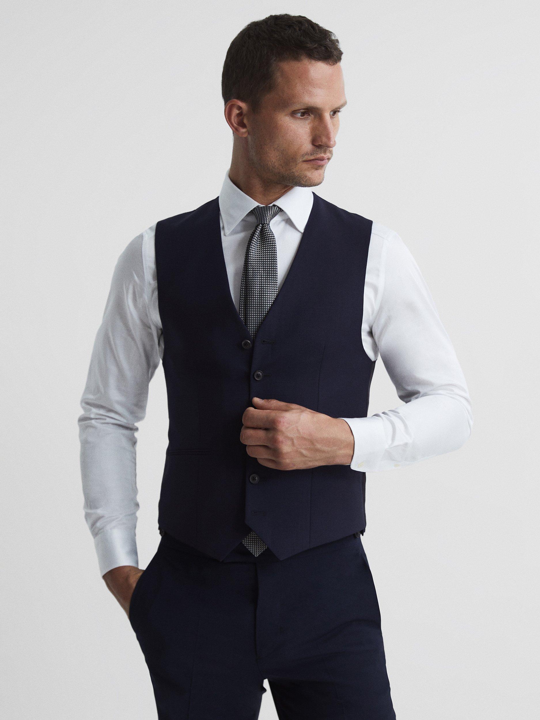 Reiss Hope Wool Blend Waistcoat