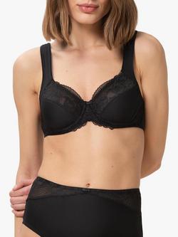 Triumph Modern Lace & Cotton Full Cup Bra, Black