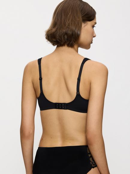 Triumph Modern Lace & Cotton Full Cup Bra - view 2, Black