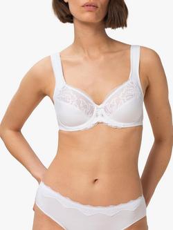 Triumph Modern Lace & Cotton Full Cup Bra, White