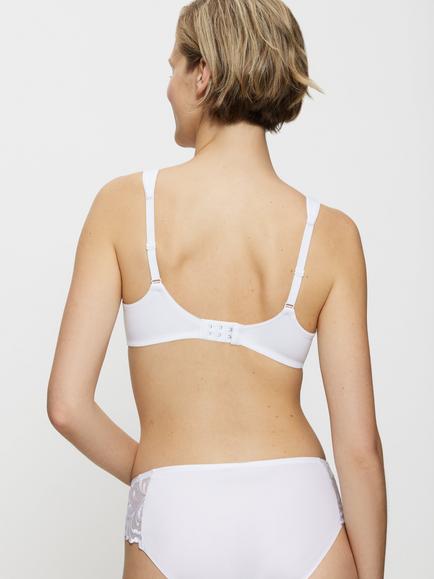 Triumph Modern Lace & Cotton Full Cup Bra - view 2, White