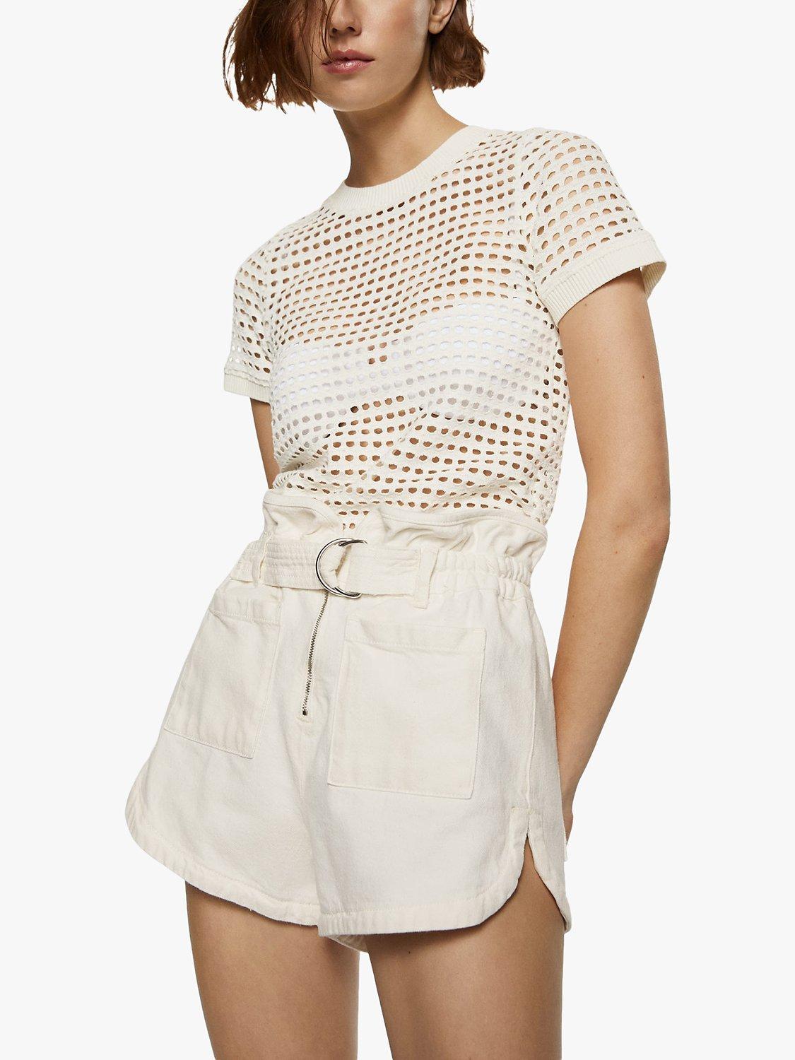 Mango Sandra Openwork Tee