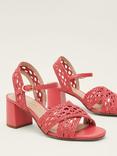 Phase Eight Weave Strap Sandals, Coral