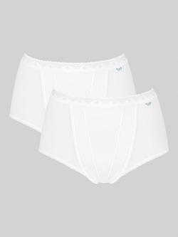 sloggi Control Maxi Briefs, Pack of 2, White