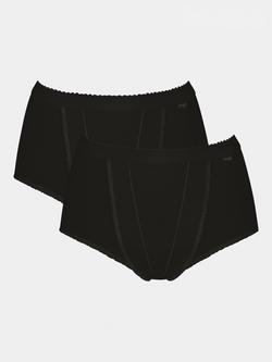 sloggi Control Maxi Briefs, Pack of 2, Black