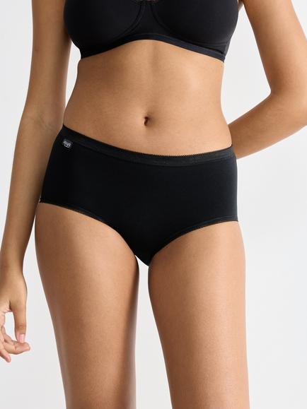 sloggi Midi Briefs, Pack of 3 - view 2, Black