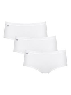 sloggi Midi Briefs, Pack of 3, White