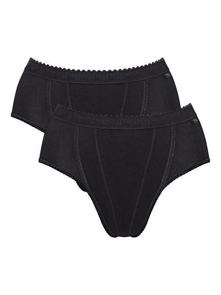 sloggi Tai Control Knickers, Pack of 2, Black