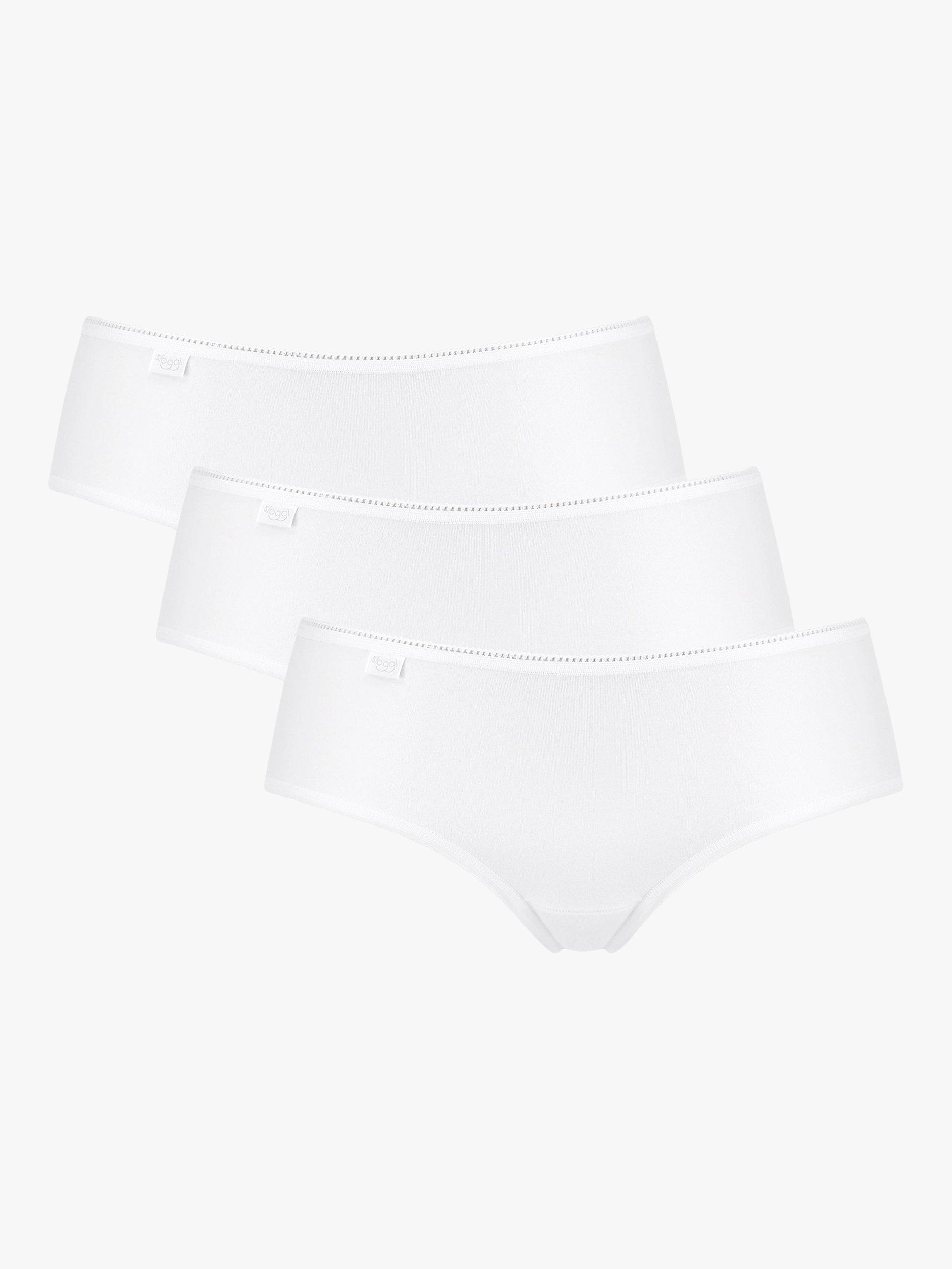 sloggi 24/7 Microfibre Hipster Knickers, Pack of 3, White