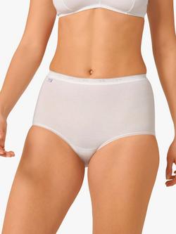 sloggi Basic+ Maxi Cotton Briefs, Pack of 3 - view 2, White